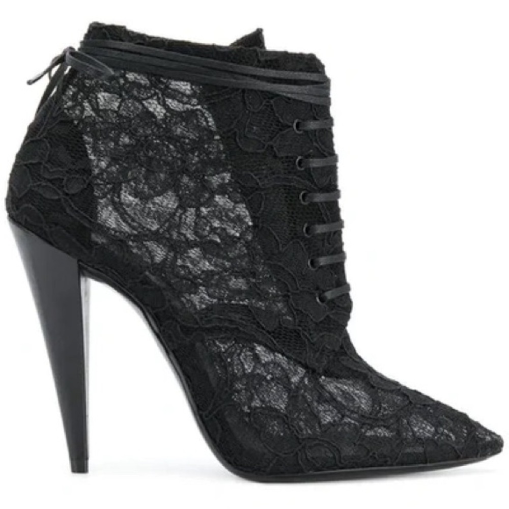 SAINT LAURENT ERA 110 ANKLE BOOTS IN BLACK